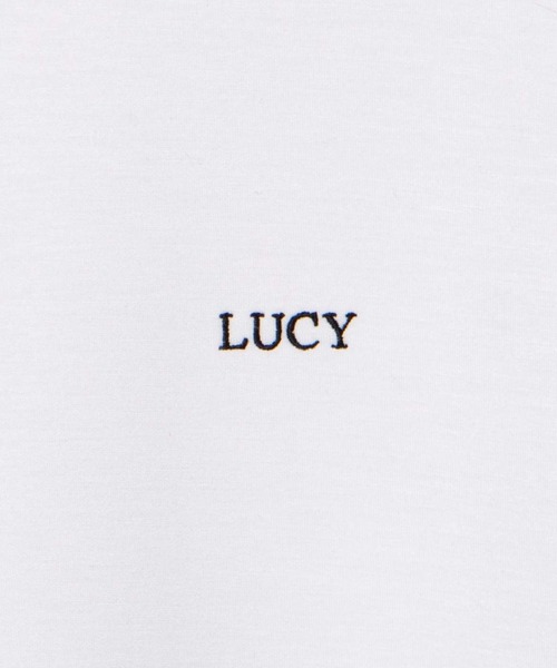 LUCY（ルーシー）の「LUCY/トロミミニマルロゴドルマンT（Tシャツ/カットソー・メンズ・ホワイト/ブラック/ライトベージュ/パープル・MEDIUM/LARGE）」の17枚目の写真