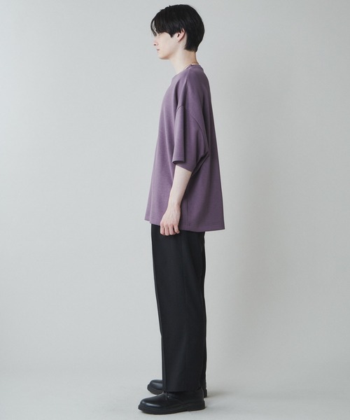 LUCY（ルーシー）の「LUCY/トロミミニマルロゴドルマンT（Tシャツ/カットソー・メンズ・ホワイト/ブラック/ライトベージュ/パープル・MEDIUM/LARGE）」の22枚目の写真