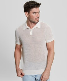 Guess | Eco Lenny Open-Stitch Polo 半袖 ポロシャツ(ポロシャツ)