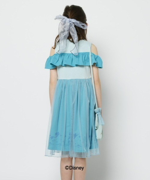 Right-on（ライトオン）の「【DISNEY】アリエルドレス（ワンピース・キッズ・ライム/パープル・105/120/130/140）」の6枚目の写真