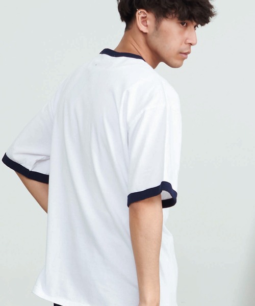 SILVER BULLET(シルバーバレット)の「『BEVERLY HILLS POLO CLUB/ビバリーヒルズポロクラブ』天竺刺繍半袖Tシャツ(Tシャツ/カットソー・メンズ・ホワイト/グリーン/ブラック/ホワイト×ブルー/スミクロ/ホワイト×グリーン/ネイビー/マスタード・L/XL/M)」の19枚目の写真