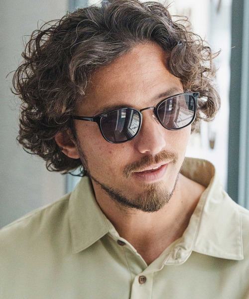 CAMBIO(カンビオ)の「mko11230-Thin Rim Wellington Type Sunglasses サングラス(サングラス・メンズ・スモーク/ブラック×ブルー/ブラック×グレー/ブラウン系その他・FREE)」の4枚目の写真