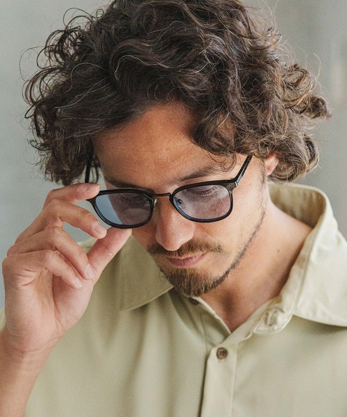 CAMBIO(カンビオ)の「mko11230-Thin Rim Wellington Type Sunglasses サングラス(サングラス・メンズ・スモーク/ブラック×ブルー/ブラック×グレー/ブラウン系その他・FREE)」の12枚目の写真