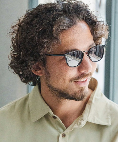 CAMBIO(カンビオ)の「mko11230-Thin Rim Wellington Type Sunglasses サングラス(サングラス・メンズ・スモーク/ブラック×ブルー/ブラック×グレー/ブラウン系その他・FREE)」の14枚目の写真