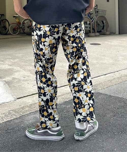 CPCM（シーピーシーエム）の「綿麻総柄イージーパンツ（その他パンツ