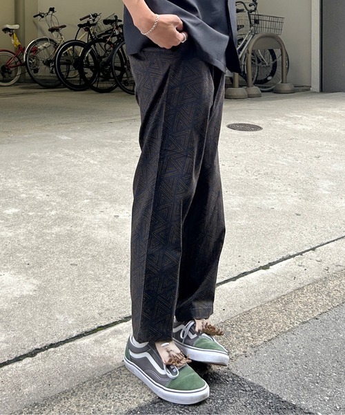 CPCM（シーピーシーエム）の「綿麻総柄イージーパンツ（その他パンツ