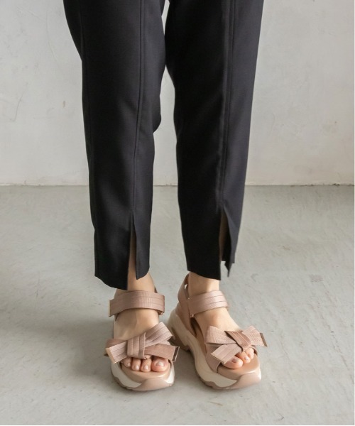 RANDA（ランダ）の「アシンメトリーリボンスポーツサンダル