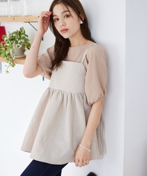 mysty woman | フラワージャカードキャミチュニック 905313(キャミソール)