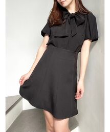 プリーツスリーブブラウス