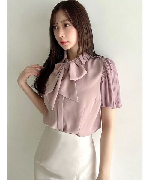 RESEXXY(リゼクシー)の「プリーツスリーブブラウス(シャツ/ブラウス・レディース・ブラック/ホワイト/ピンク・FREE)」の19枚目の写真