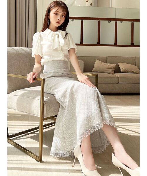 RESEXXY(リゼクシー)の「プリーツスリーブブラウス(シャツ/ブラウス・レディース・ブラック/ホワイト/ピンク・FREE)」の12枚目の写真