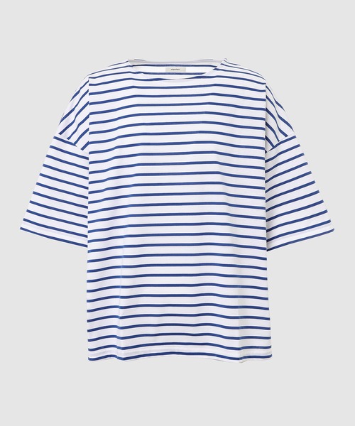 WhoWhat(フーワット)の「5X CUT-SEW <SHORT SLEEVE>(Tシャツ/カットソー・メンズ・ホワイト×ブルー/ブラック×ホワイト/ブラック/ホワイト/ホワイト×ブラック・FREE)」の1枚目の写真