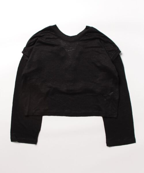 M_(エムアンダーバー)の「【M_】SLEEVE CUT トップス(Tシャツ/カットソー・レディース・クリアレッド/アイボリー/ブラック・FREE)」の20枚目の写真