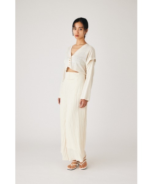 M_(エムアンダーバー)の「【M_】SLEEVE CUT トップス(Tシャツ/カットソー・レディース・クリアレッド/アイボリー/ブラック・FREE)」の22枚目の写真