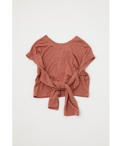 M_(エムアンダーバー)の「【M_】SLEEVE CUT トップス(Tシャツ/カットソー・レディース・クリアレッド/アイボリー/ブラック・FREE)」の13枚目の写真