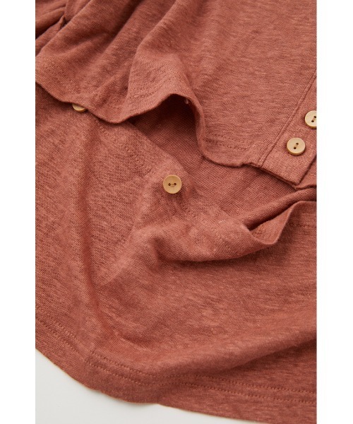 M_(エムアンダーバー)の「【M_】SLEEVE CUT トップス(Tシャツ/カットソー・レディース・クリアレッド/アイボリー/ブラック・FREE)」の14枚目の写真