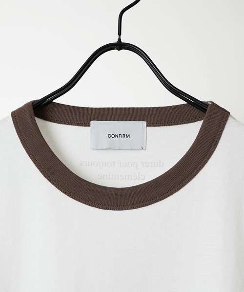 Confirm(コンファーム)の「フロントプリント ビッグシルエット半袖リンガーTシャツ カットソー ユニセックス 20(Tシャツ/カットソー・メンズ・ホワイト/ホワイト系その他/ホワイト系その他2/チャコールグレー/アイボリー/グレー系その他・M/L)」の13枚目の写真