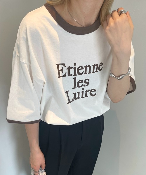 Confirm(コンファーム)の「フロントプリント ビッグシルエット半袖リンガーTシャツ カットソー ユニセックス 20(Tシャツ/カットソー・メンズ・ホワイト/ホワイト系その他/ホワイト系その他2/チャコールグレー/アイボリー/グレー系その他・M/L)」の20枚目の写真