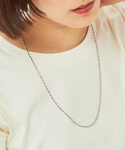 green label relaxing(グリーンレーベルリラクシング)の「カットボールチェーン 2WAY ネックレス(ネックレス・レディース・シルバー/ゴールド・FREE)」の18枚目の写真