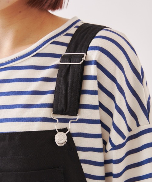 EDIT Gris（エディットグリ）の「【アレンジ自在】コットンサロペットスカート（サロペット/オーバーオール・レディース・ナチュラル/ブラック・FREE）」の14枚目の写真