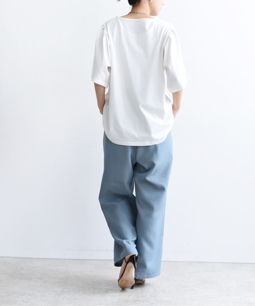 「Eimee Law」 7分袖カットソー 38 アイボリー レディース Eimee Law 「Eimee Law」 7分袖カットソー 38 ホワイト