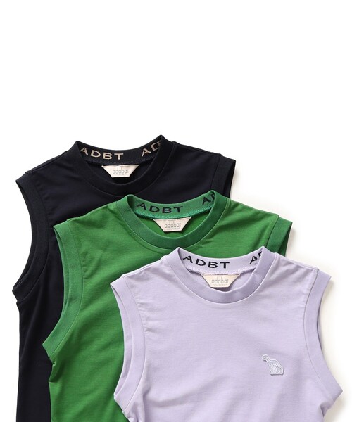 adabat（アダバット）の「◆【接触冷感/UVカット】ノースリーブプルオーバー（Tシャツ/カットソー・レディース・パープル/グリーン/ダークネイビー・36/38/40）」の17枚目の写真