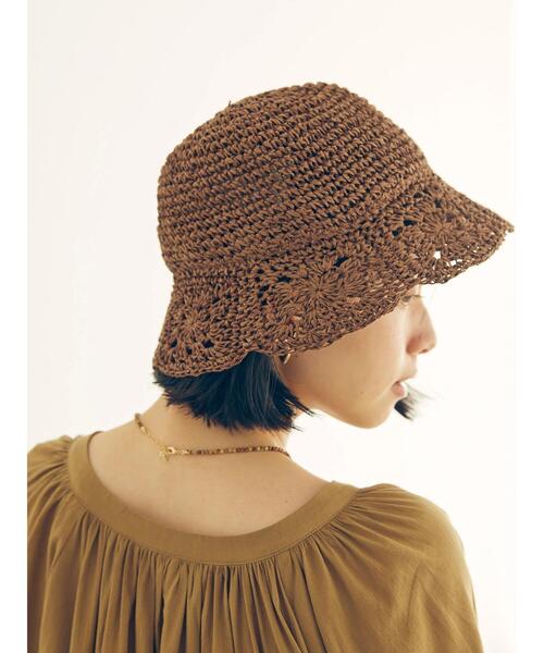 AMERICAN HOLIC（アメリカンホリック）の「クロシェハット（ハット・レディース・ナチュラル/ブラウン・FREE）」の20枚目の写真