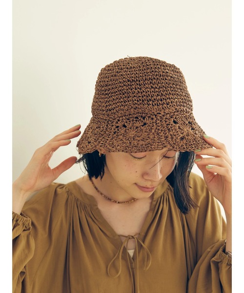 AMERICAN HOLIC（アメリカンホリック）の「クロシェハット（ハット・レディース・ナチュラル/ブラウン・FREE）」の8枚目の写真