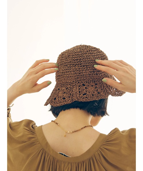 AMERICAN HOLIC（アメリカンホリック）の「クロシェハット（ハット・レディース・ナチュラル/ブラウン・FREE）」の9枚目の写真