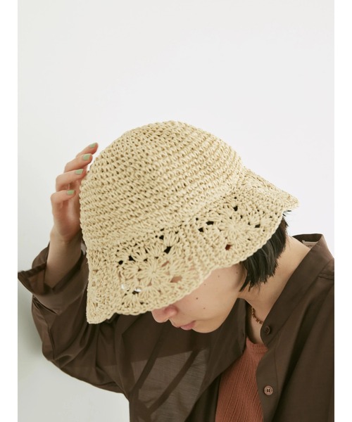 AMERICAN HOLIC（アメリカンホリック）の「クロシェハット（ハット・レディース・ナチュラル/ブラウン・FREE）」の14枚目の写真