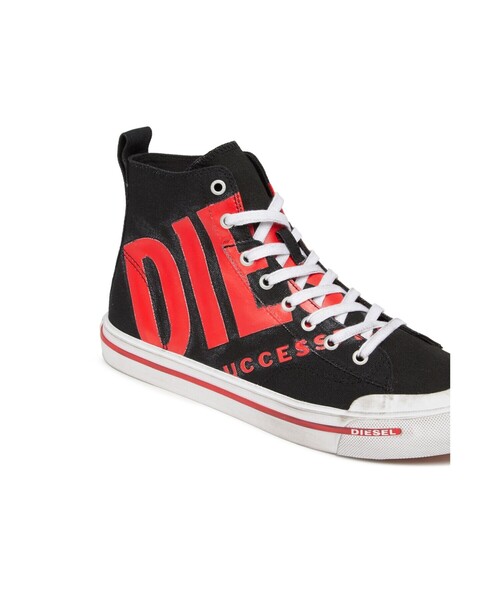 DIESEL(ディーゼル)の「メンズ キャンバス プリント ミッドカットスニーカー(スニーカー・メンズ・ブラック/ホワイト/カーキ・44/41/40/45/43/42)」の20枚目の写真