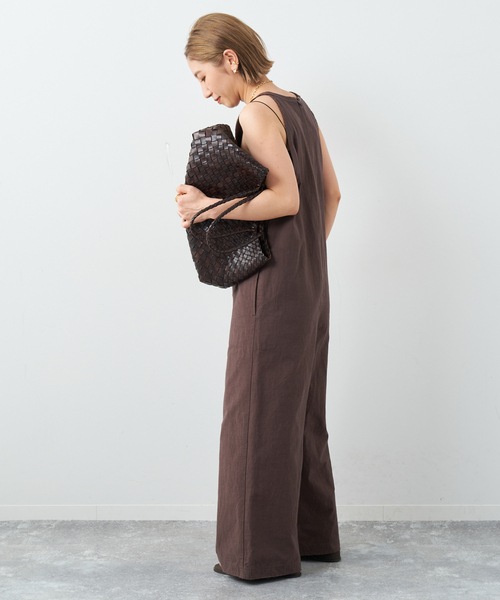 plage(プラージュ)の「Cut off アメリカンスリーブ サロペット(サロペット/オーバーオール・レディース・ブラック/ブラウン・36/38)」の3枚目の写真