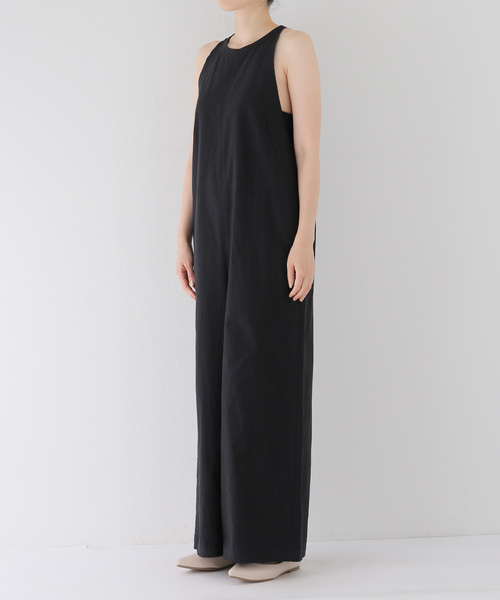 ★美品★PLAGE★サロペット24SS セール】Cut off アメリカンスリーブ サロペット（サロペット