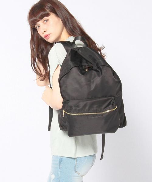 Another Edition(アナザーエディション)の「AE Zip RUCK◆(バックパック/リュック・レディース・ブラック/ネイビー/オリーブ・フリー)」の8枚目の写真