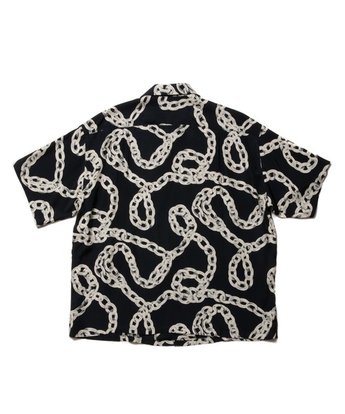 COOTIE PRODUCTIONS（クーティープロダクションズ）の「Rayon Open Collar S/S Shirt（シャツ/ブラウス・メンズ・ブラック・SMALL/MEDIUM/LARGE/X-LARGE）」の2枚目の写真