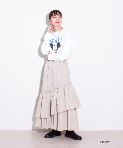 GOOD ROCK SPEED(グッドロックスピード)の「【GOOD ROCK SPEED/グッドロックスピード】 別注ミッキープリント ロンT(Tシャツ/カットソー・メンズ・ホワイト/ブラック・M/L)」の9枚目の写真