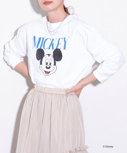 GOOD ROCK SPEED(グッドロックスピード)の「【GOOD ROCK SPEED/グッドロックスピード】 別注ミッキープリント ロンT(Tシャツ/カットソー・メンズ・ホワイト/ブラック・M/L)」の17枚目の写真