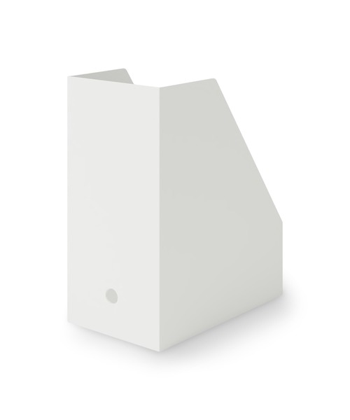 ポリプロピレンスタンドファイルボックス・ワイド・A4用・ホワイト