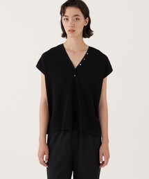 新品⭐︎DES PRESデプレ　マットレーヨンストレッチ Vネックカーディガン セール】マットレーヨンストレッチ Vネックカーディガン