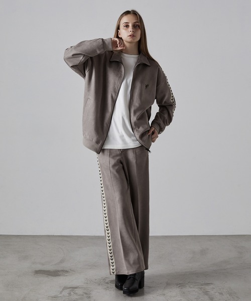 CLEL】Loose Flare Side Design Track Pants/ルーズ フレア