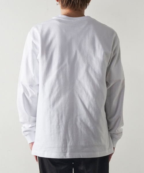 MADE BLANKS（メイドブランクス）の「【MADE BLANKS / メイド ブランクス】10オンス オーガニックコットン ロングスリーブTシャツ（Tシャツ/カットソー・メンズ・ホワイト/ブラック・LARGE/X-LARGE/MEDIUM）」の9枚目の写真