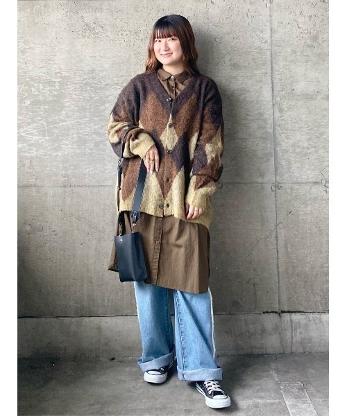 BACK NUMBER（バックナンバー）の「【BACK NUMBER】シャギーニットカーディガン（カーディガン/ボレロ・メンズ・ブラック/ブラウン・M/XL/L）」の3枚目の写真