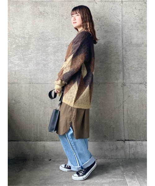 BACK NUMBER（バックナンバー）の「【BACK NUMBER】シャギーニットカーディガン（カーディガン/ボレロ・メンズ・ブラック/ブラウン・M/XL/L）」の4枚目の写真