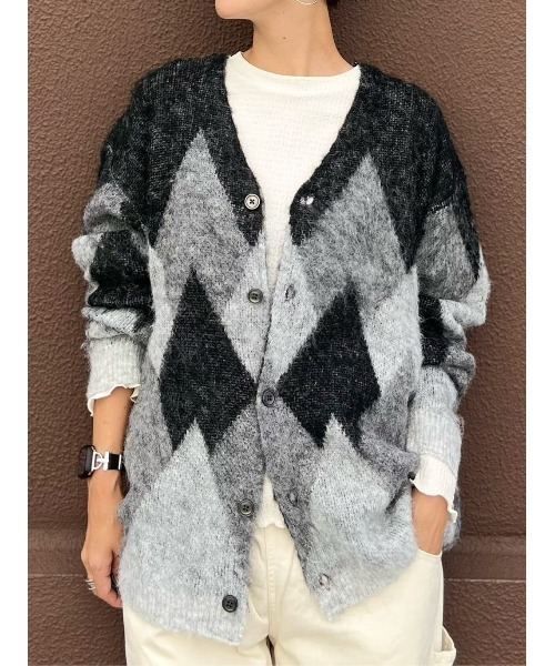 BACK NUMBER（バックナンバー）の「【BACK NUMBER】シャギーニットカーディガン（カーディガン/ボレロ・メンズ・ブラック/ブラウン・M/XL/L）」の15枚目の写真