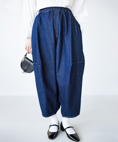 haco!(ハコ)の「【nunuforme】デニムポインテッドパンツ(デニムパンツ・レディース・ブルー系その他・2)」の1枚目の写真