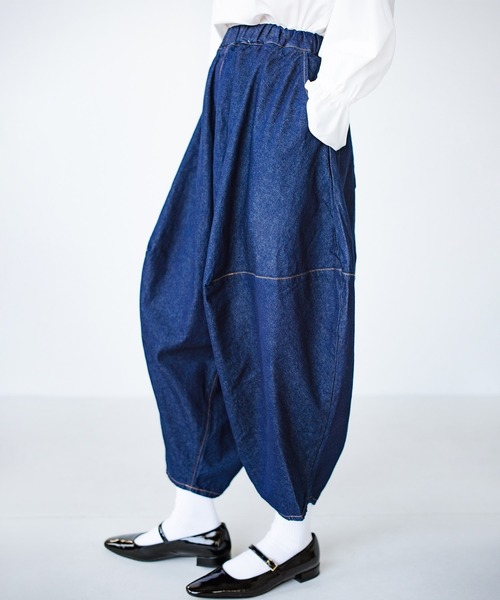 haco!(ハコ)の「【nunuforme】デニムポインテッドパンツ(デニムパンツ・レディース・ブルー系その他・2)」の3枚目の写真