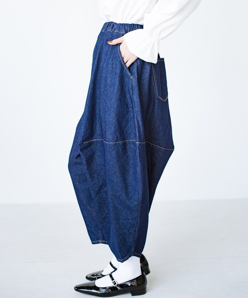 haco!(ハコ)の「【nunuforme】デニムポインテッドパンツ(デニムパンツ・レディース・ブルー系その他・2)」の5枚目の写真