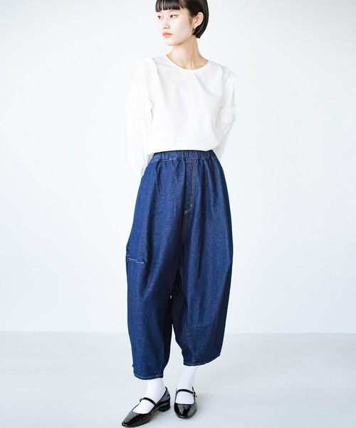 haco!(ハコ)の「【nunuforme】デニムポインテッドパンツ(デニムパンツ・レディース・ブルー系その他・2)」の7枚目の写真