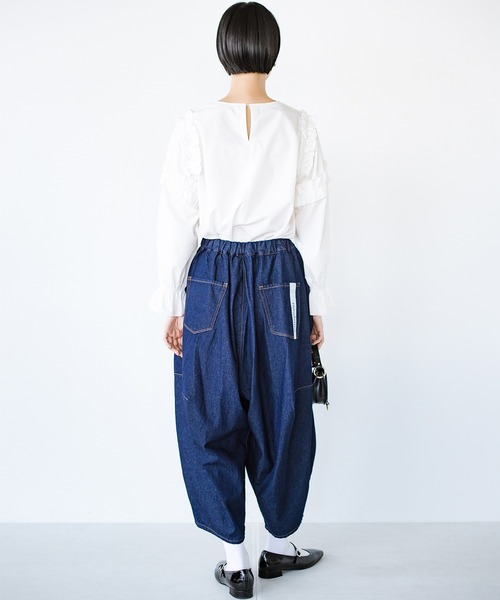 haco!(ハコ)の「【nunuforme】デニムポインテッドパンツ(デニムパンツ・レディース・ブルー系その他・2)」の11枚目の写真