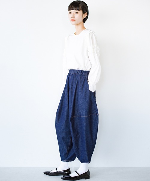 haco!(ハコ)の「【nunuforme】デニムポインテッドパンツ(デニムパンツ・レディース・ブルー系その他・2)」の10枚目の写真
